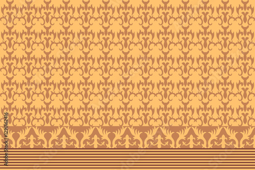 Luxury Damask Pattern – Elegant Ornate Design for High-End Interiors and Fashion Indulge in timeless sophistication with this exquisite damask pattern, meticulously crafted