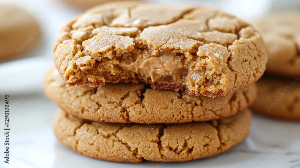 Classic peanut butter cookies with a soft chewy Classic peanut butter cookies with a soft chewy