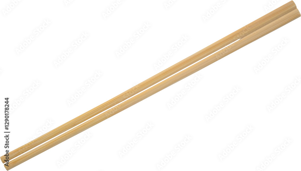 Fototapeta premium wooden chopsticks isolated on white background