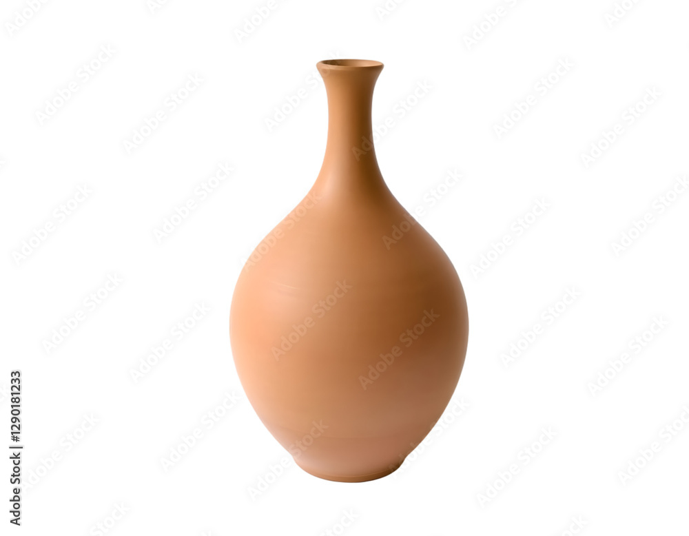 Clay vase isolated on transparent background Clay vase isolated on transparent background
