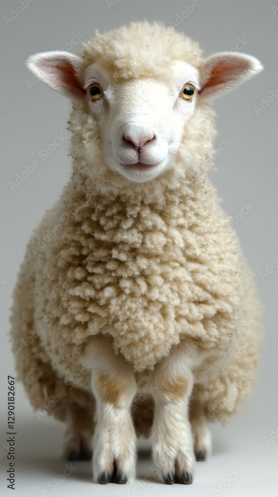 Obraz premium Studio Shot of a Sheep