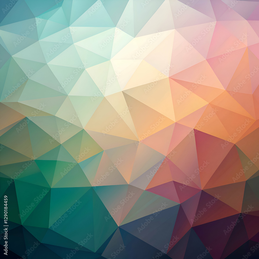 Abstract Geometric Background with Low Poly Design Abstract Geometric Background with Low Poly Design