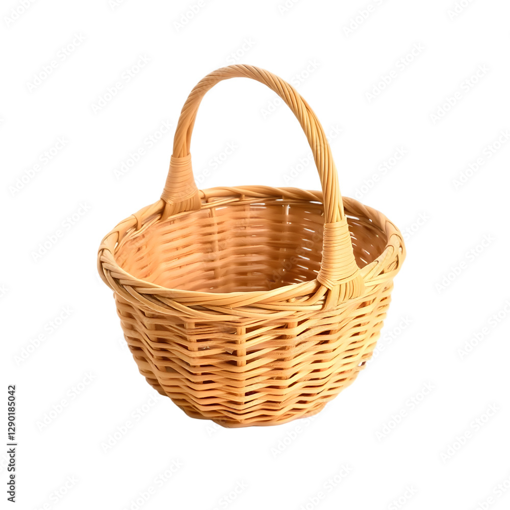Wicker Basket Isolated Transparent Background Wicker Basket Isolated Transparent Background