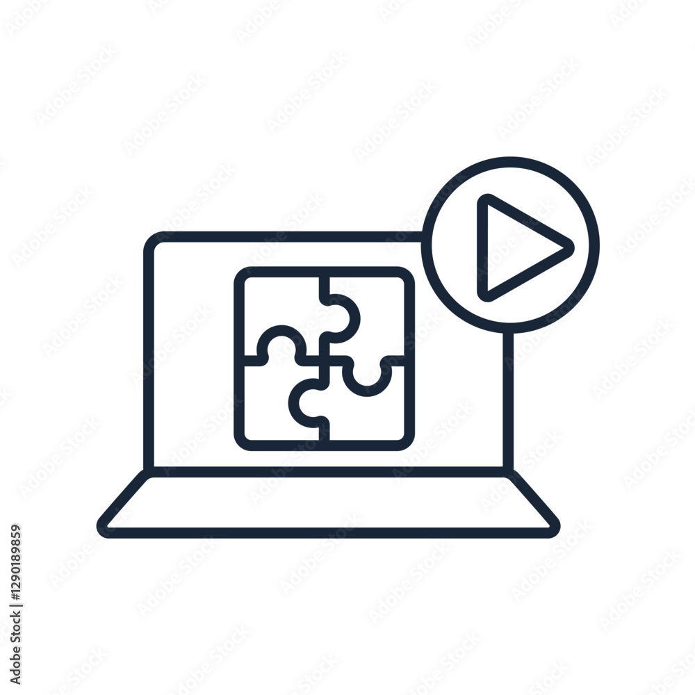 Video icon collection .design style with background Video icon collection .design style with background