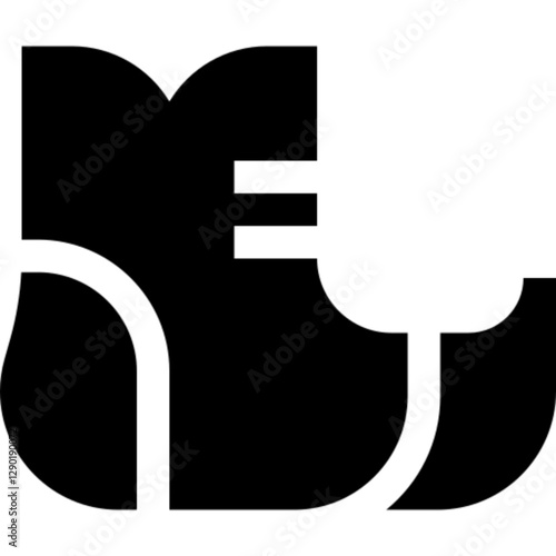 Flat vector icon of a boot, representing footwear, fashion, and outdoor apparel. Suitable for themes like winter wear, hiking, casual outfits, shopping, and clothing apps. Clean and minimal design, fu