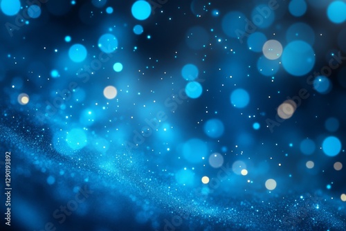 Soft Blue Bokeh With Gentle Glow