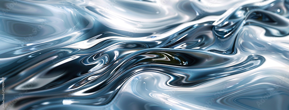Digital Eye-Catching Abstract Artwork With Liqu Render Digital Eye-Catching Abstract Artwork With Liqu Render