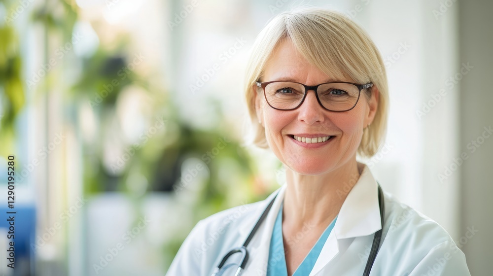 Smiling veterinarian with a gentle expression, embodying care and compassion for animals.
Smiling veterinarian with a gentle expression, embodying care and compassion for animals.