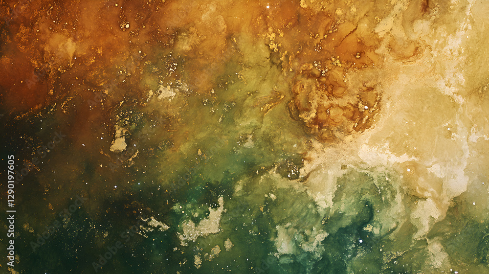 color texture with warm browns, deep greens, and muted orange blending organically color texture with warm browns, deep greens, and muted orange blending organically