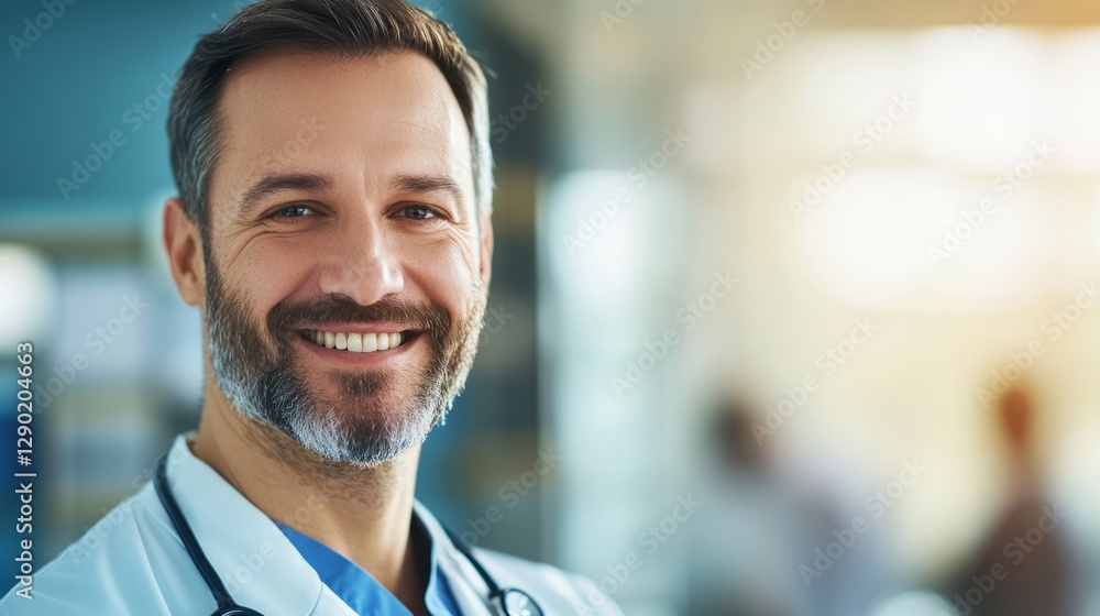 Smiling veterinarian with a gentle expression, embodying care and compassion for animals.
Smiling veterinarian with a gentle expression, embodying care and compassion for animals.