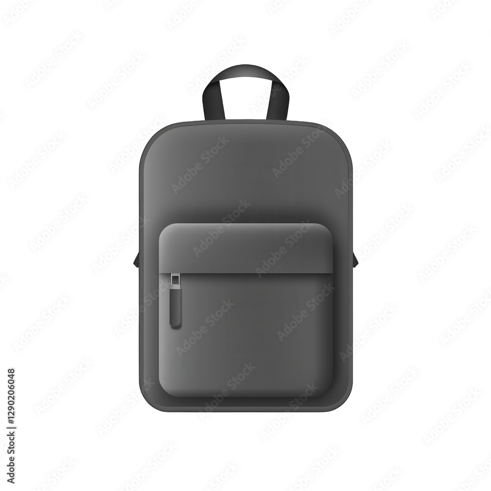 Isolated grayscale backpack on a plain isolated on white or transparent png Isolated grayscale backpack on a plain isolated on white or transparent png