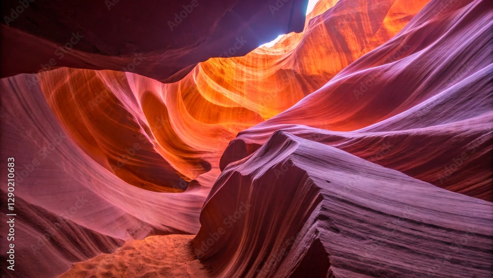 Obraz premium Mesmerizing Antelope Canyon with Stunning Red and Orange Rock Formations Natural Beauty