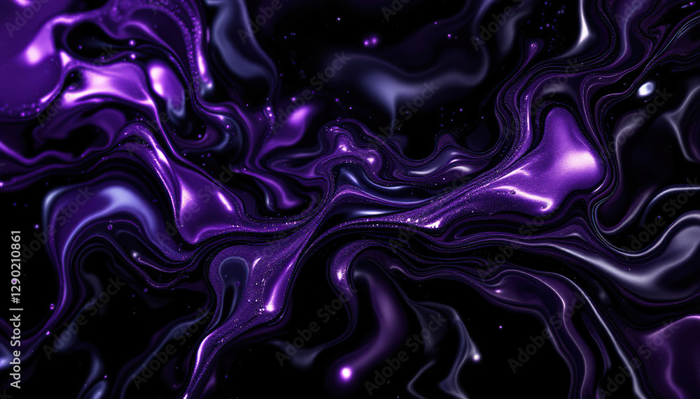 Fototapeta premium Abstract Purple Liquid Swirl Background Texture