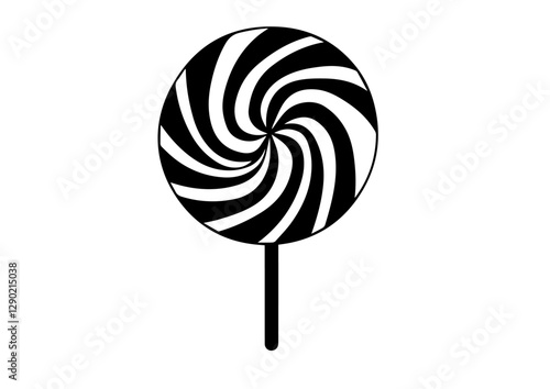lollipop vector on white