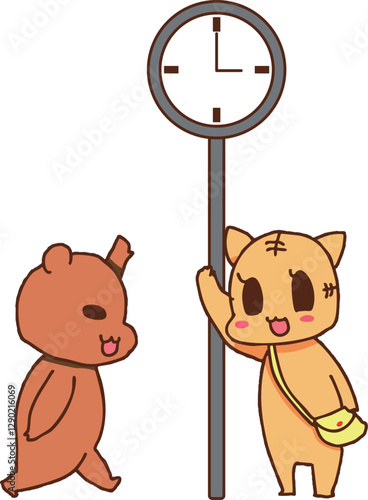 待ち合わせができた猫

