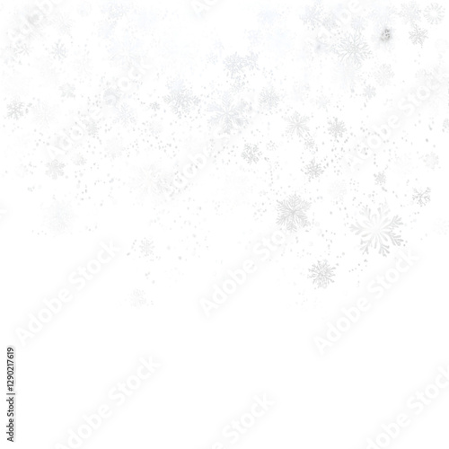 Wallpaper Mural Snow flaks on white background Torontodigital.ca