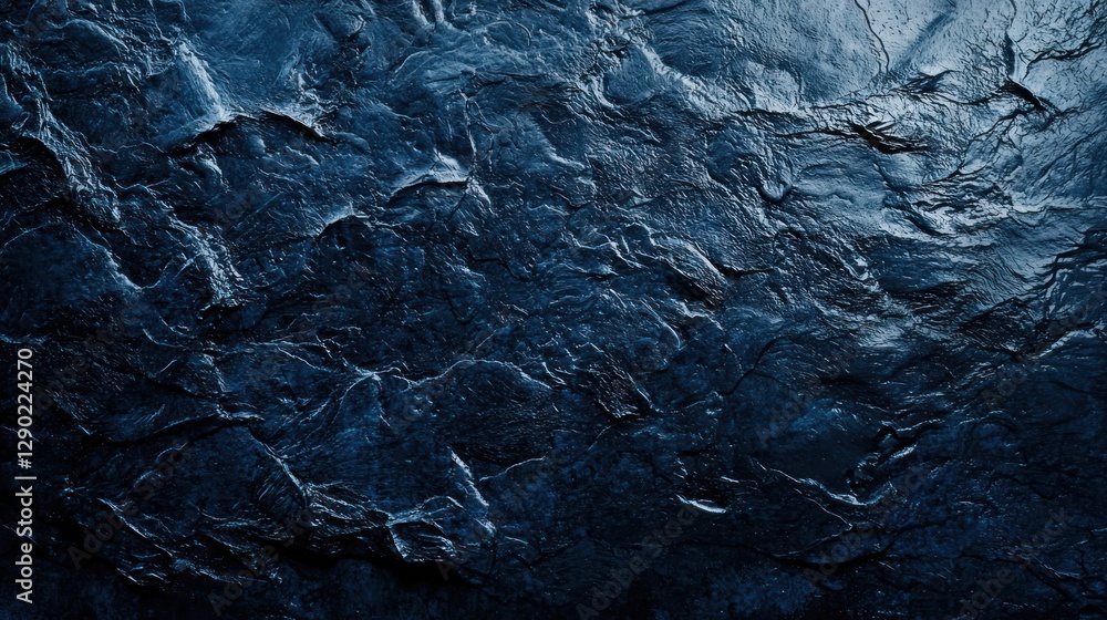 Obraz premium Dark Blue Stone Texture: A Deep Dive into Natural Beauty