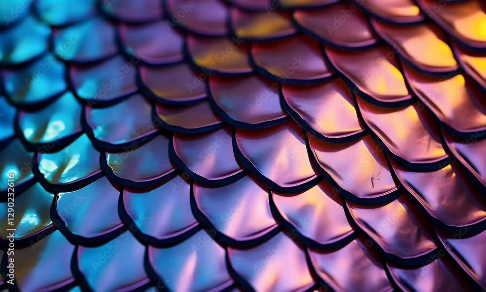 Iridescent scales texture background, close-up studio shot, colorful pattern, design element Iridescent scales texture background, close-up studio shot, colorful pattern, design element