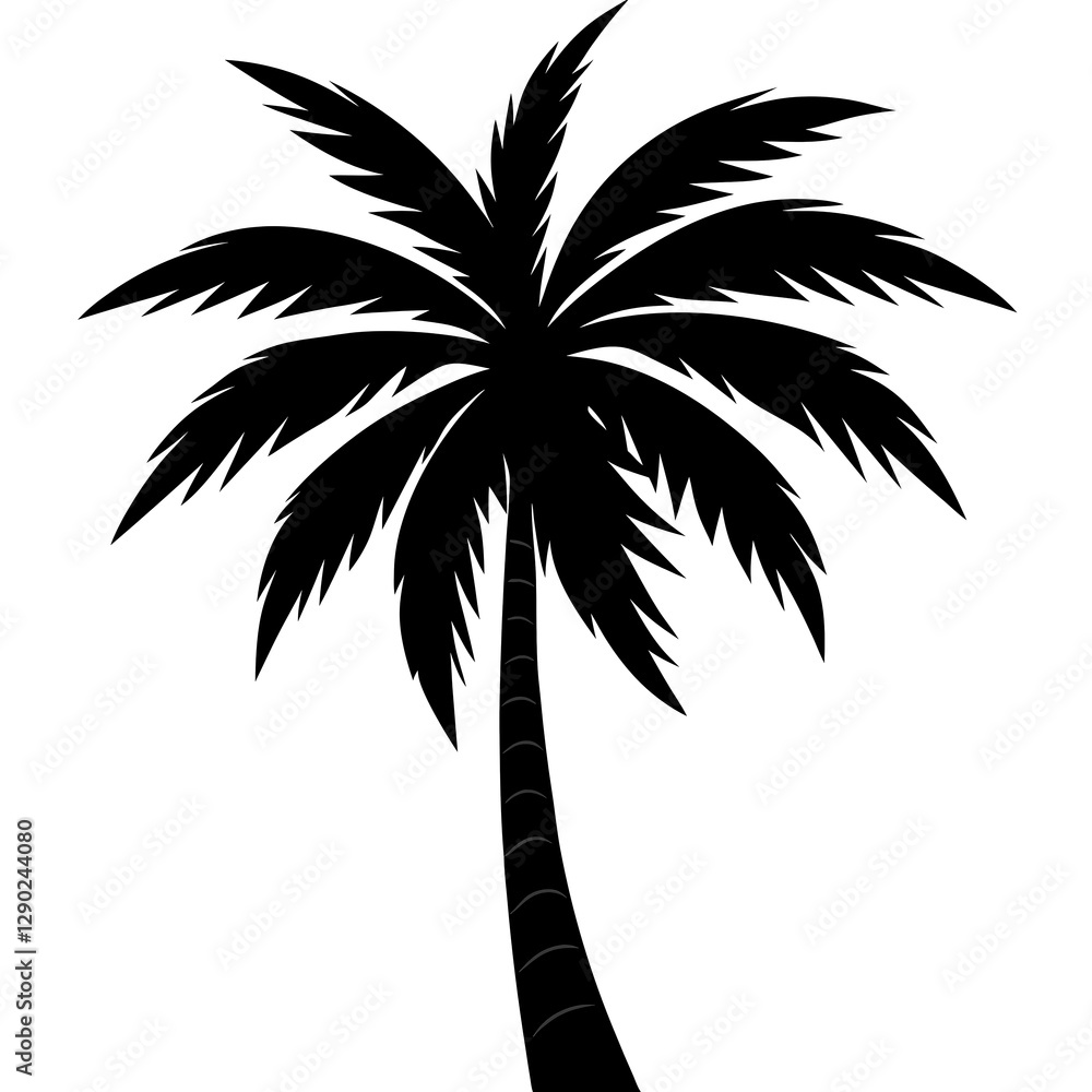 Obraz premium palm tree silhouette