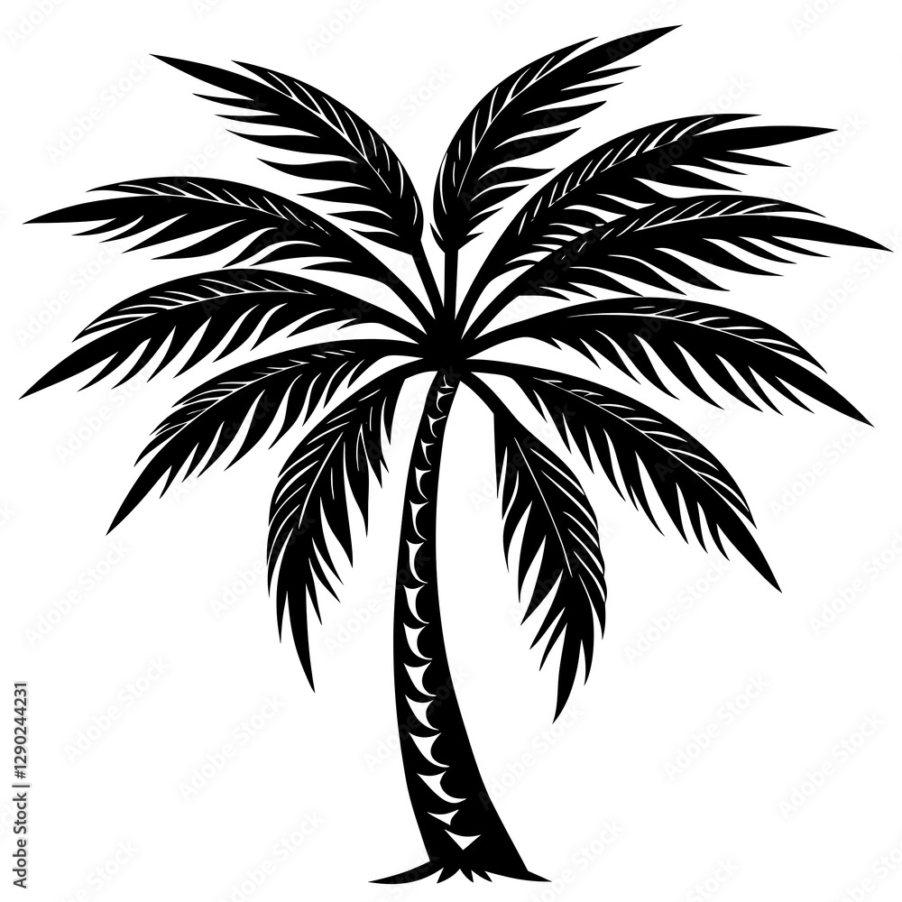 Obraz premium palm tree silhouette