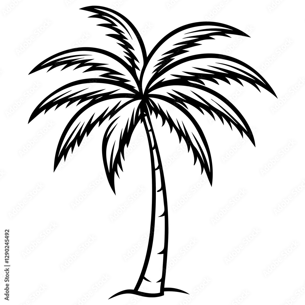 Obraz premium palm tree silhouette
