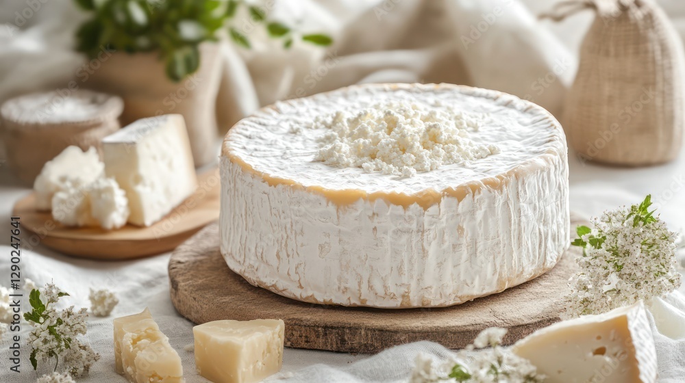 Gourmet Cheese Selection: Creamy Camembert and Aged Delights Gourmet Cheese Selection: Creamy Camembert and Aged Delights