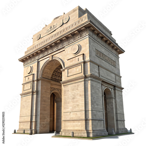 India Gate: 3D Model & Images