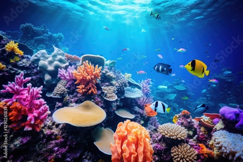 Wallpaper Mural Underwater fish aquarium outdoors. Torontodigital.ca