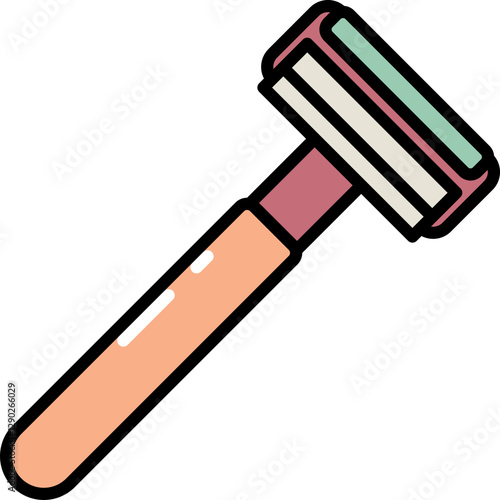 Disposable razor line icon