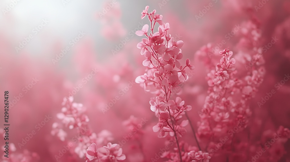 Naklejka premium Pink Flowers in Soft Light