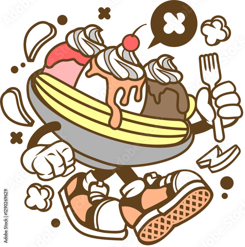 original retro sticker vintage vector