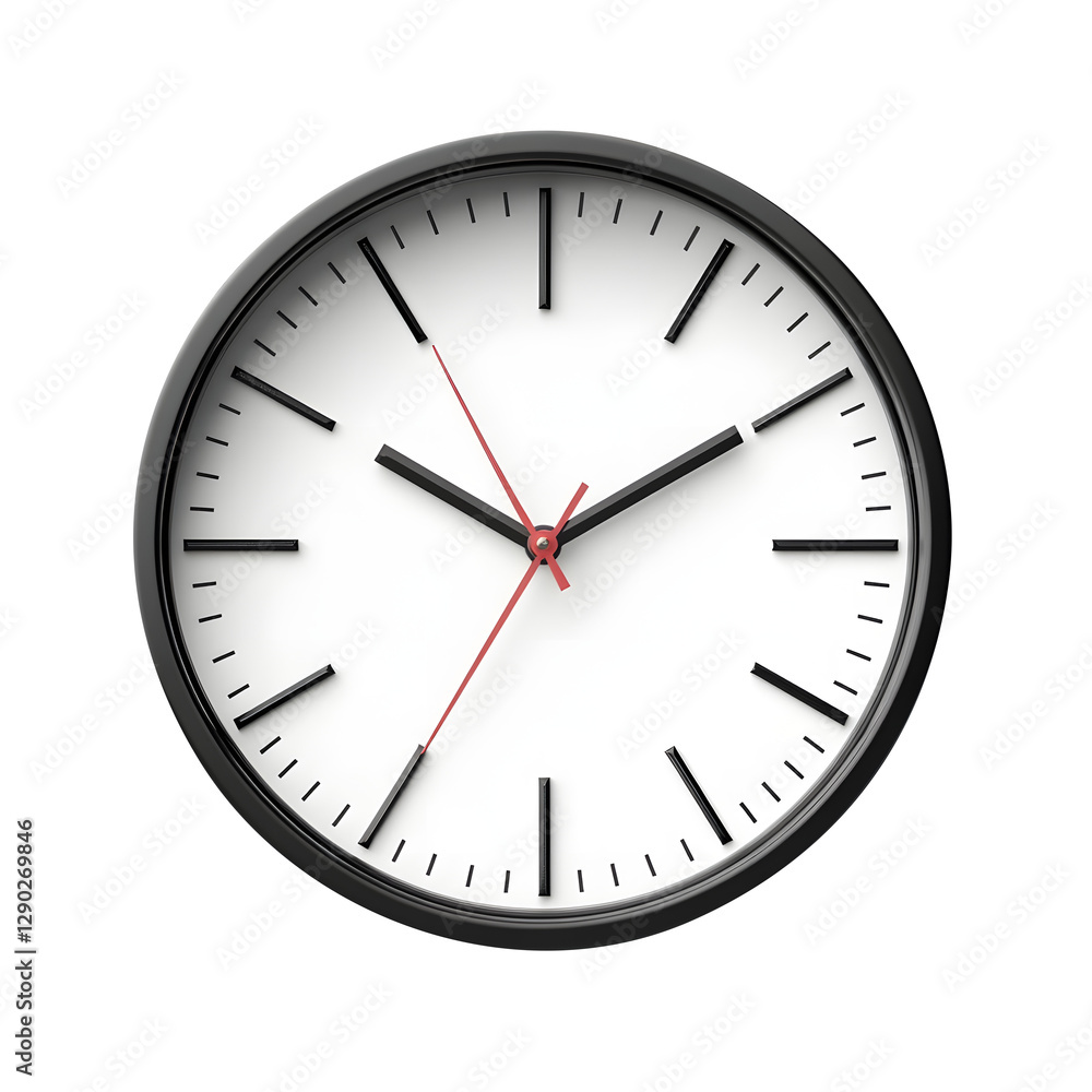 Wall clock isolated on transparent white background, clipping path, pen tool, cut-out.
Wall clock isolated on transparent white background, clipping path, pen tool, cut-out.