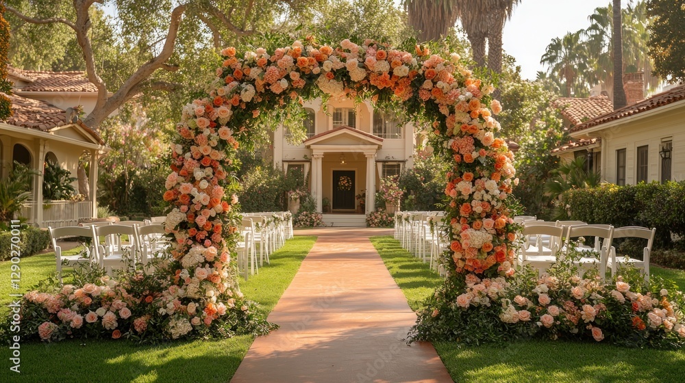 Fototapeta premium Outdoor Wedding Ceremony Arch
