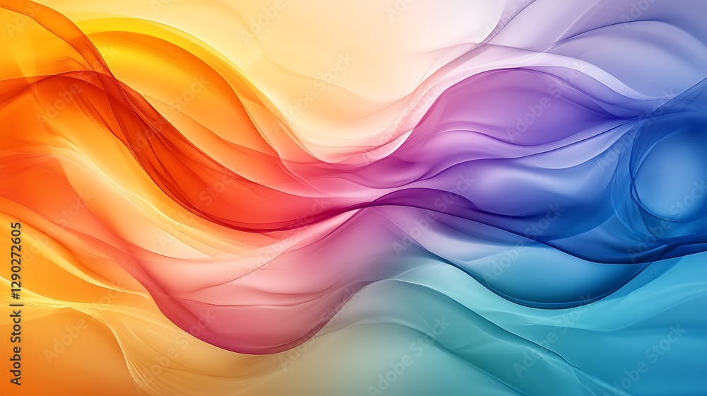 Colorful Abstract Flowing Wavy Lines Colorful Abstract Flowing Wavy Lines