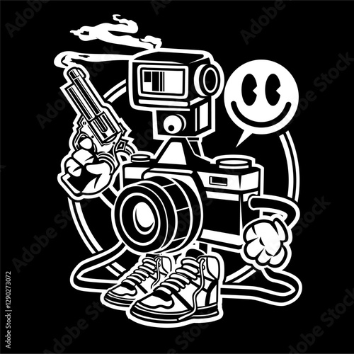 original retro sticker vintage vector