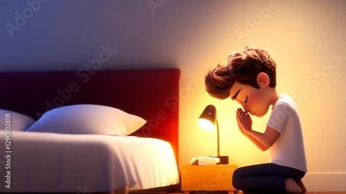 Boy praying