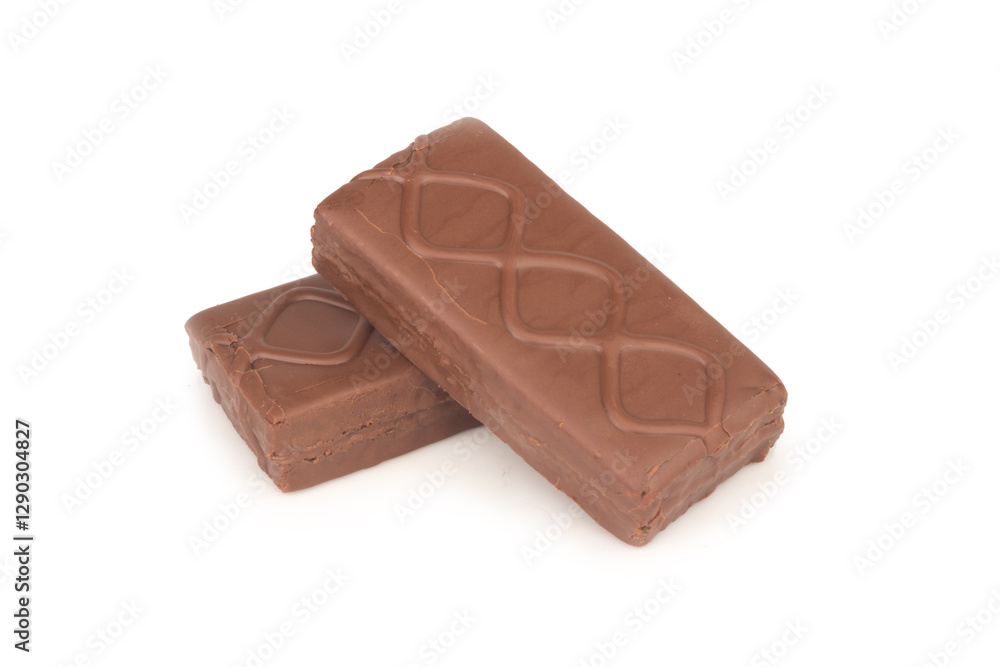 Chocolate bar isolated on white background Chocolate bar isolated on white background