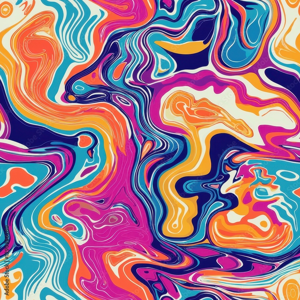 Stunning colorful abstract background featuring a variety of bright hues blending harmoniously to create visual joy Seamless Texture concepts Stunning colorful abstract background featuring a variety of bright hues blending harmoniously to create visual joy Seamless Texture concepts