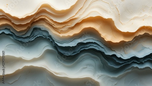 abstract waves with natural layered texture