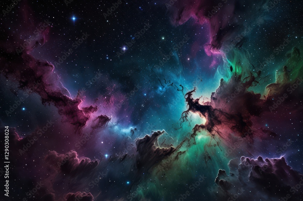 A breathtaking celestial masterpiece of a glowing galaxy set against a dark, starry cosmic backdrop.
A breathtaking celestial masterpiece of a glowing galaxy set against a dark, starry cosmic backdrop.