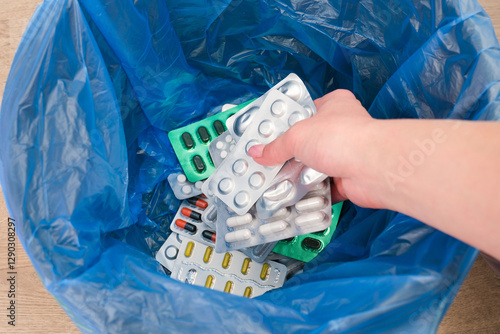 The pills are in the trash. Refusal of medicines.