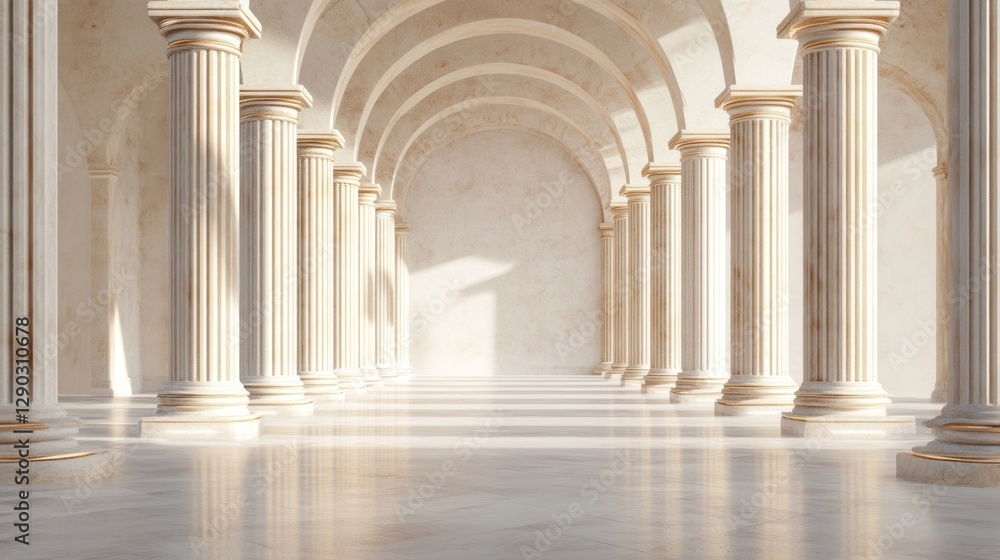 Fototapeta premium Ancient Columns Interior