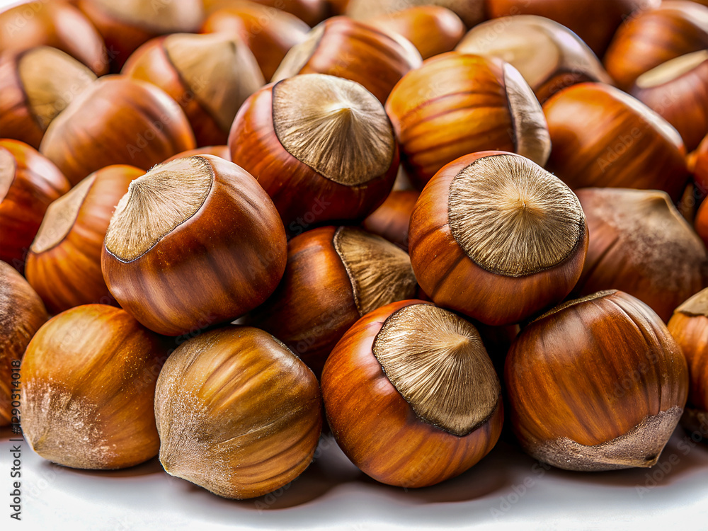 Delicious Macro Fresh Hazelnuts. Tasty Food background Delicious Macro Fresh Hazelnuts. Tasty Food background