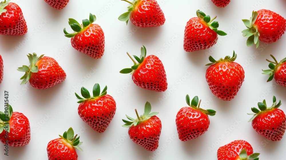 Red strawberries isolated on a white background Red strawberries isolated on a white background
