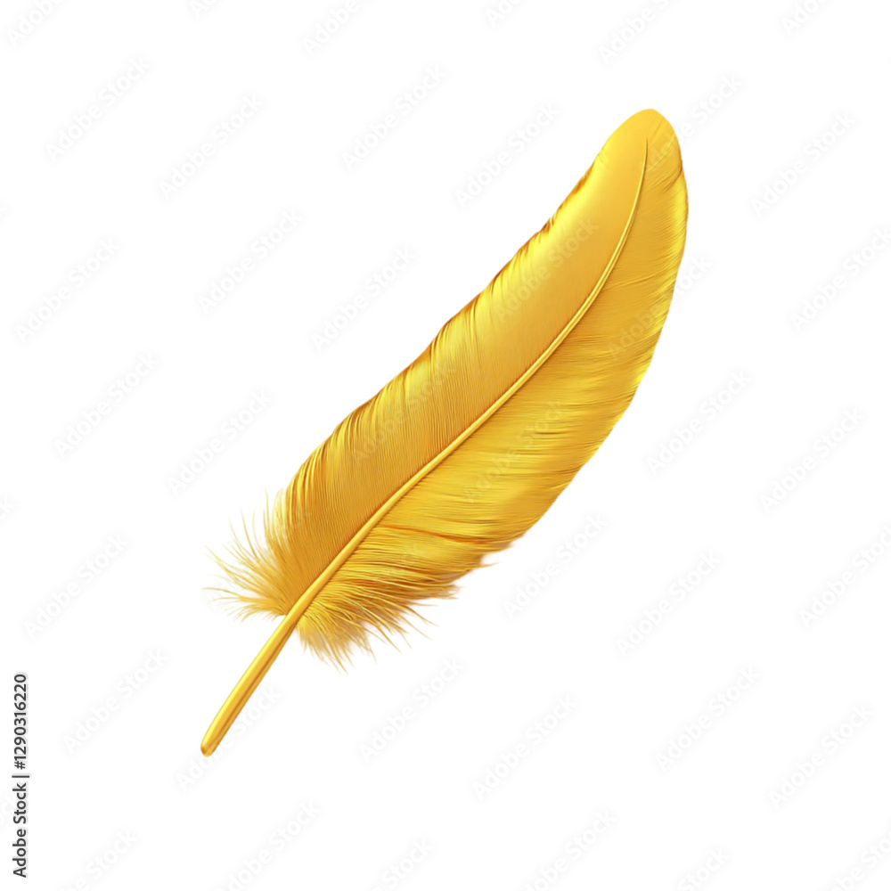 Golden feather elegant design luxury symbol writing quill Golden feather elegant design luxury symbol writing quill