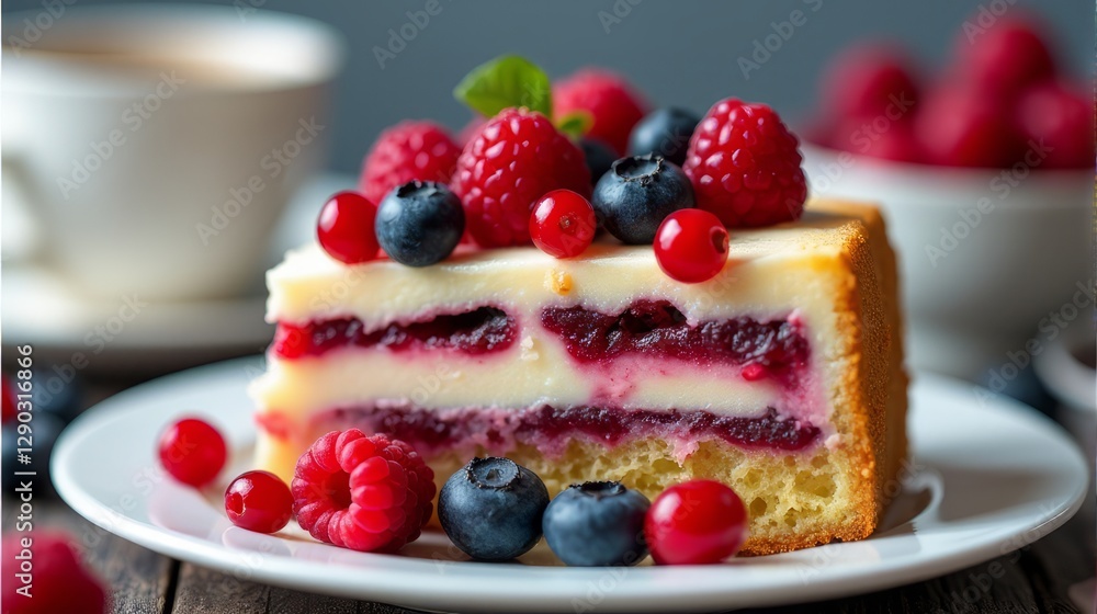 Rustic Berry Cake with Powdered Sugar, Coffee, and a Bowl of Berries A Homemade Treat for a Cozy Morning Rustic Berry Cake with Powdered Sugar, Coffee, and a Bowl of Berries A Homemade Treat for a Cozy Morning