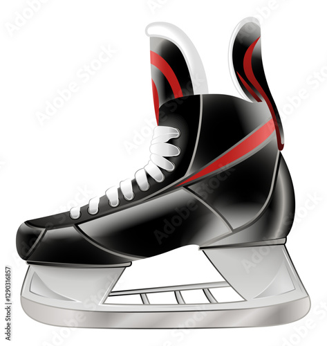 ice hockey skate vector