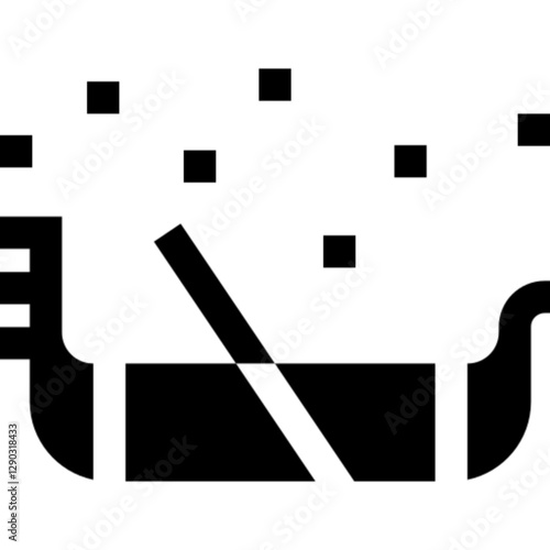 Flat vector icon of a Venetian carnival mask featuring an elegant and decorative design, inspired by classic masquerade themes. Ideal for Mardi Gras, Venice carnival, costume events, theatrical perfor