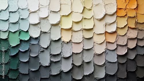 Vibrant painted texture patterns studio abstract art creative space close-up visual appeal