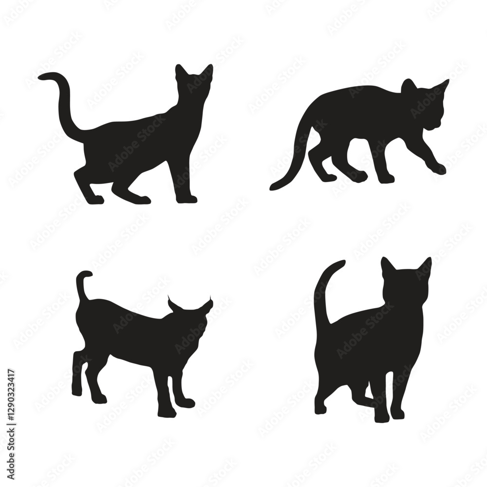 black cat silhouettes black cat silhouettes